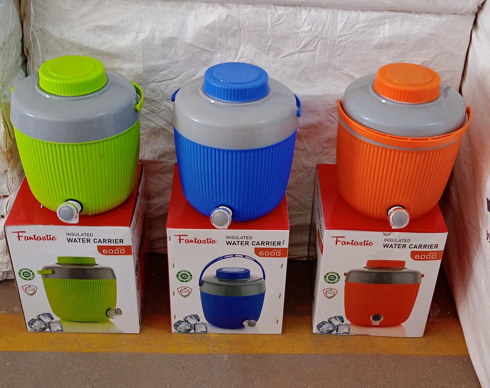 5751 Insulated Water Jug, Insulated Plastic Water Jug with a Sturdy Handle, Water Jug Camper with Tap Plastic Insulated Water Water Storage Cool Water Storage for Home & Travelling (6000 ML ) 5751 Insulated Water Jug, Insulated Plastic Water Jug with a Sturdy Handle, Water Jug Camper with Tap Plastic Insulated Water Water Storage Cool Water Storage for Home & Travelling (6000 ML )